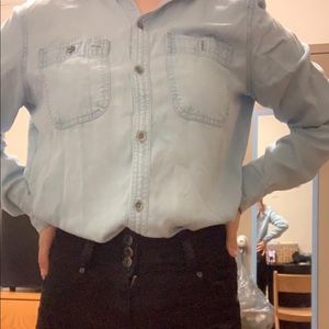 Light blue button down shirt